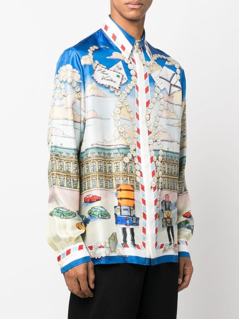 Neutral Placa Casa Silk Shirt