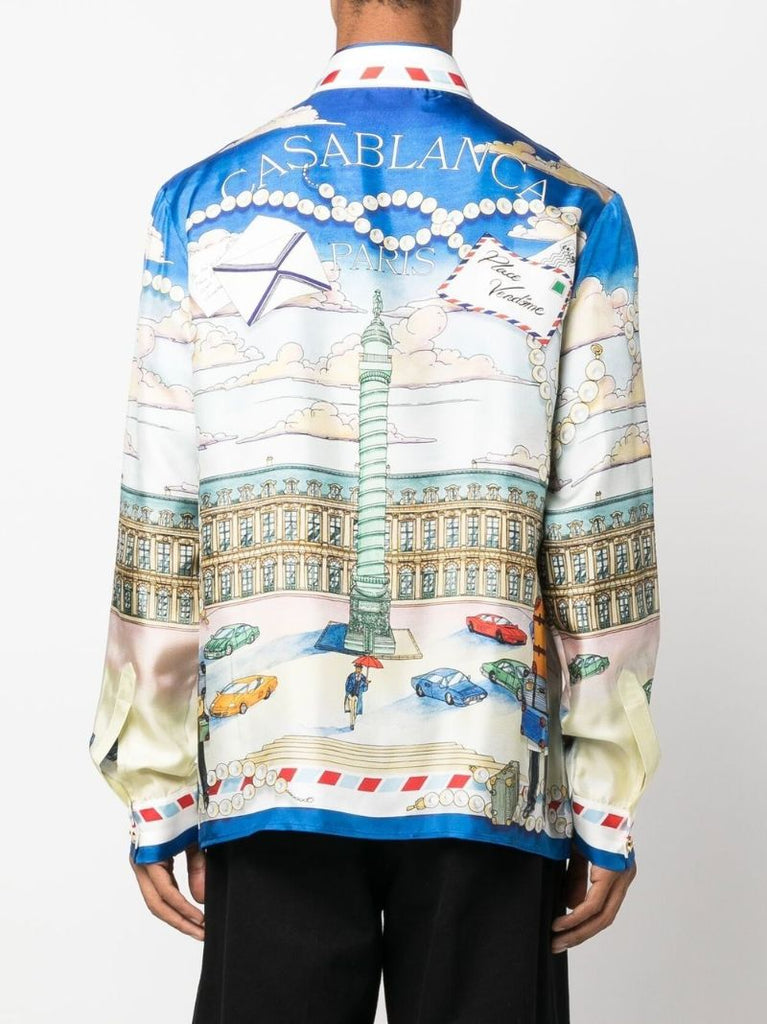 Neutral Placa Casa Silk Shirt