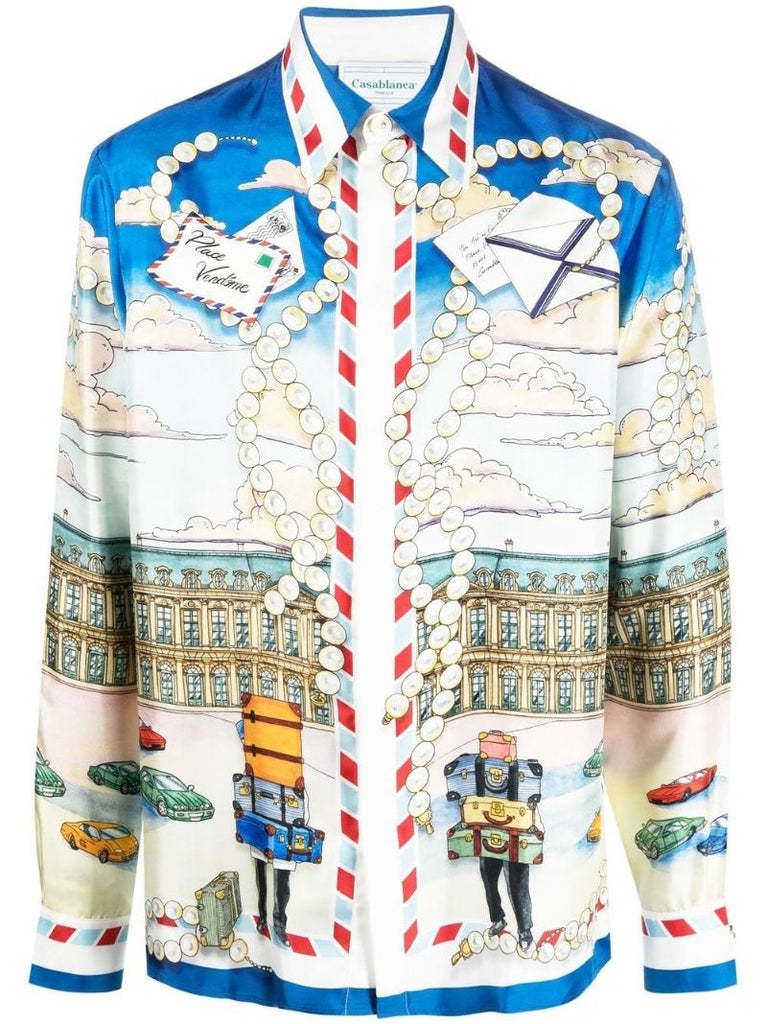 Neutral Placa Casa Silk Shirt
