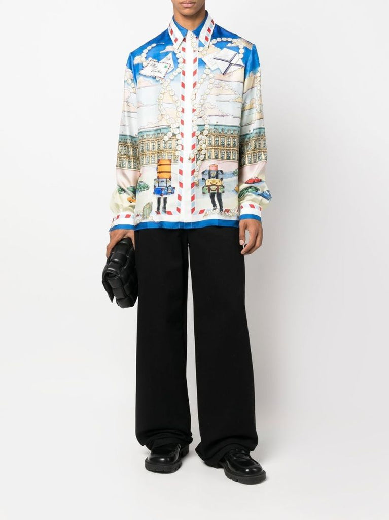 Neutral Placa Casa Silk Shirt