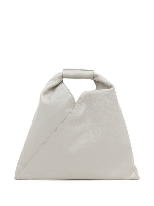 Grey Japanese Leather Tote Bag