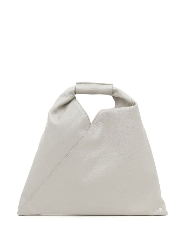 Grey Japanese Leather Tote Bag