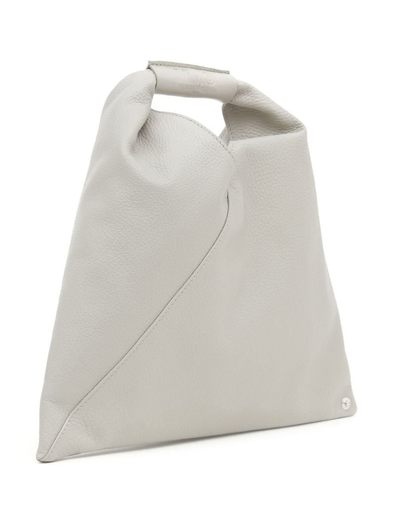 Grey Japanese Leather Tote Bag