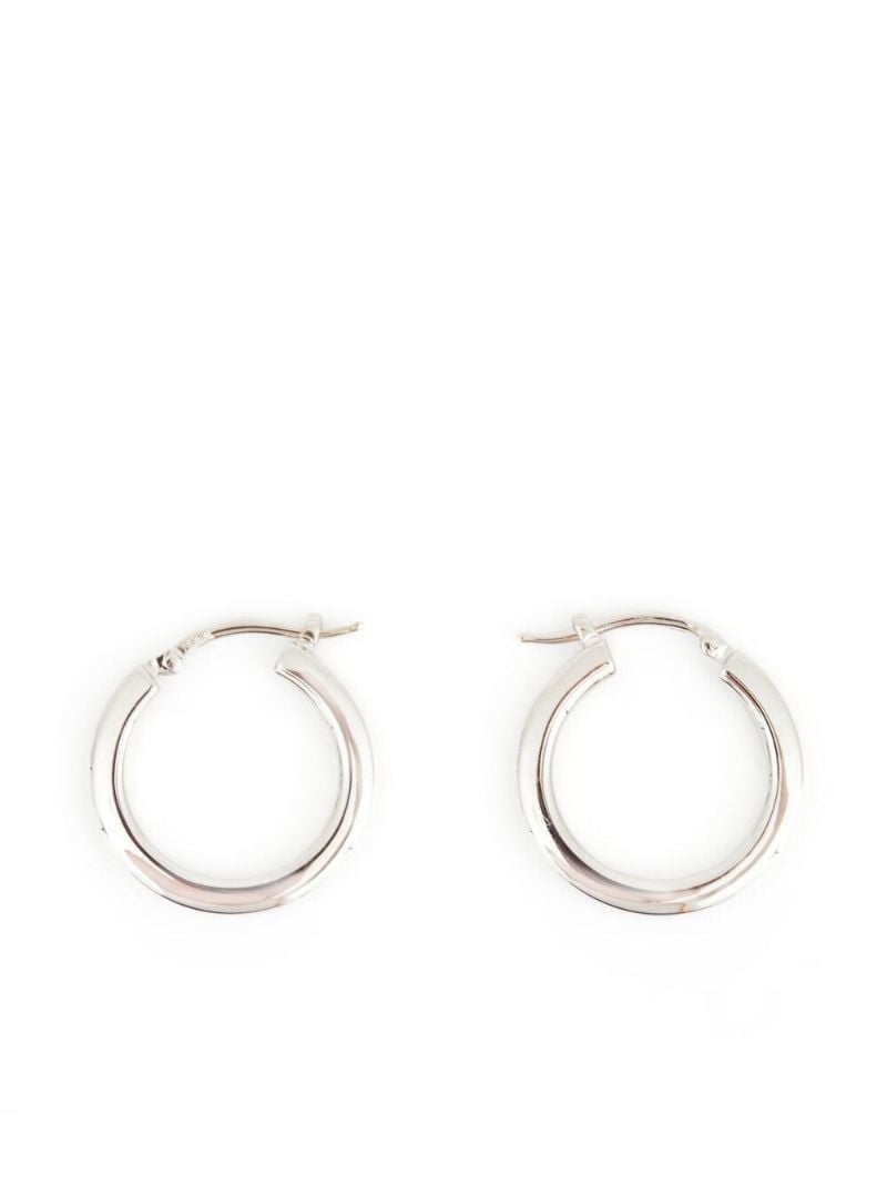 Silver-tone Margiela Six Hoop Earrings