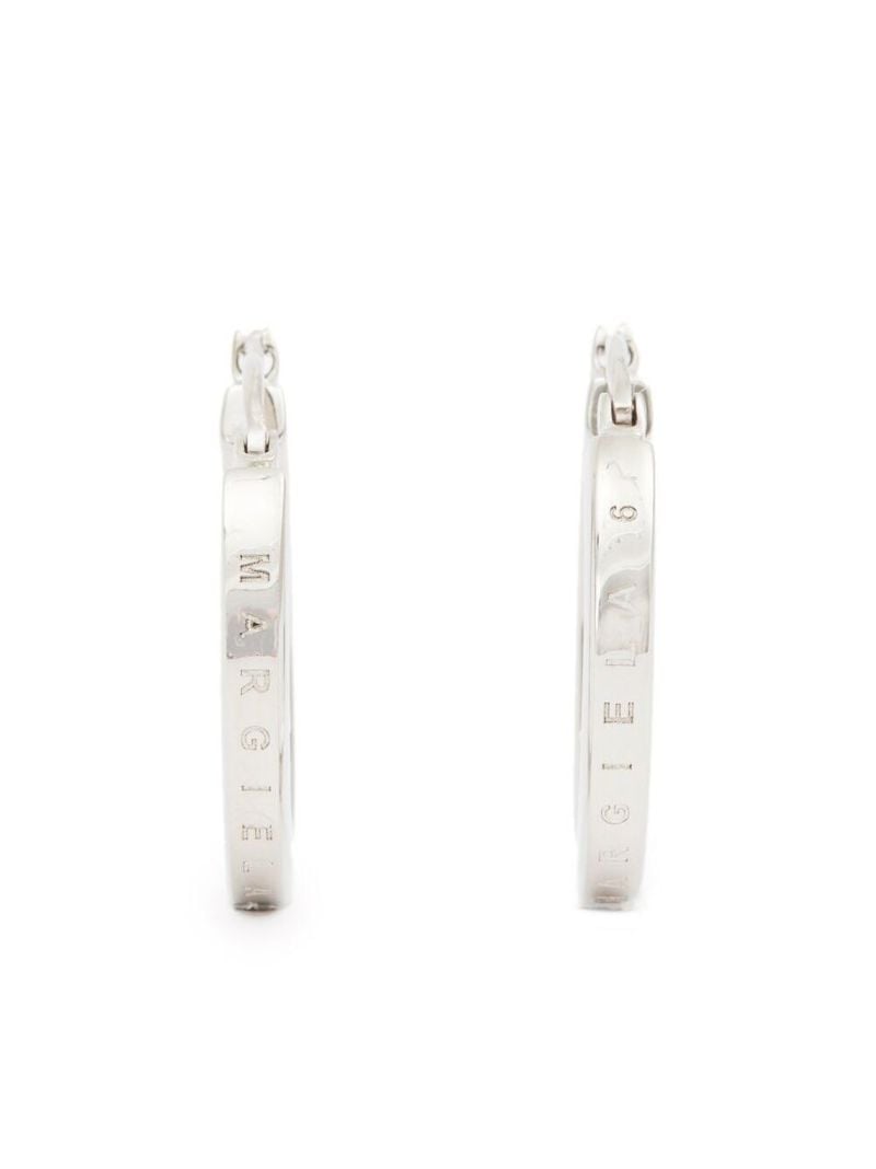 Silver-tone Margiela Six Hoop Earrings