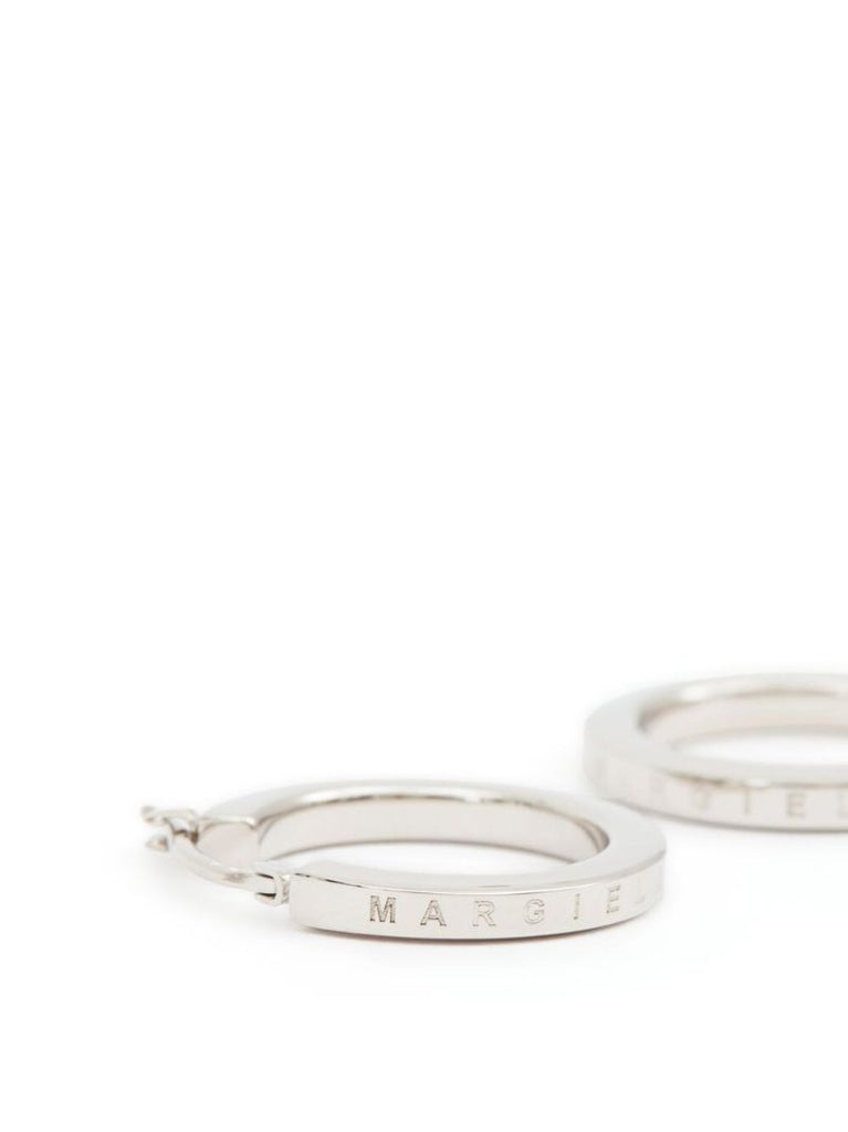 Silver-tone Margiela Six Hoop Earrings