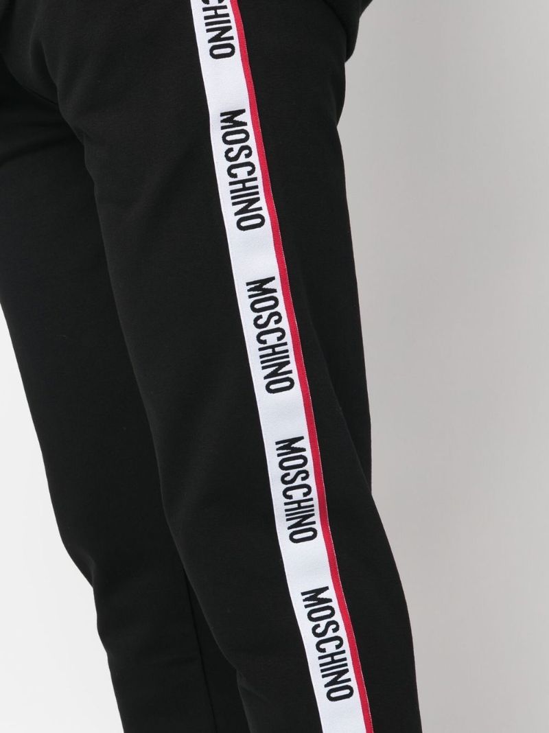 Black Logo Tape Track Pants