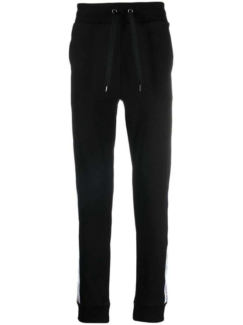 Black Logo Tape Track Pants