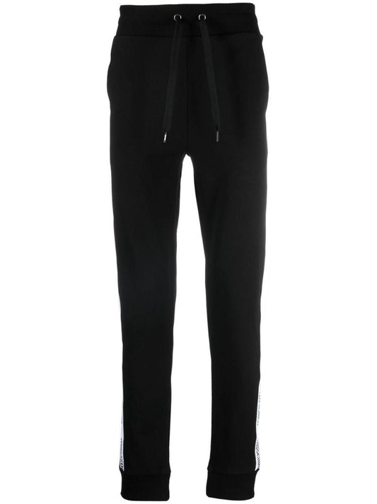 Black Logo Tape Track Pants