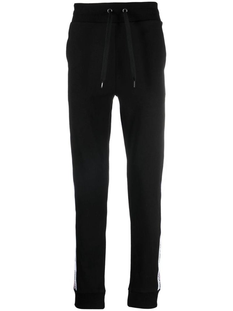 Black Logo Tape Track Pants