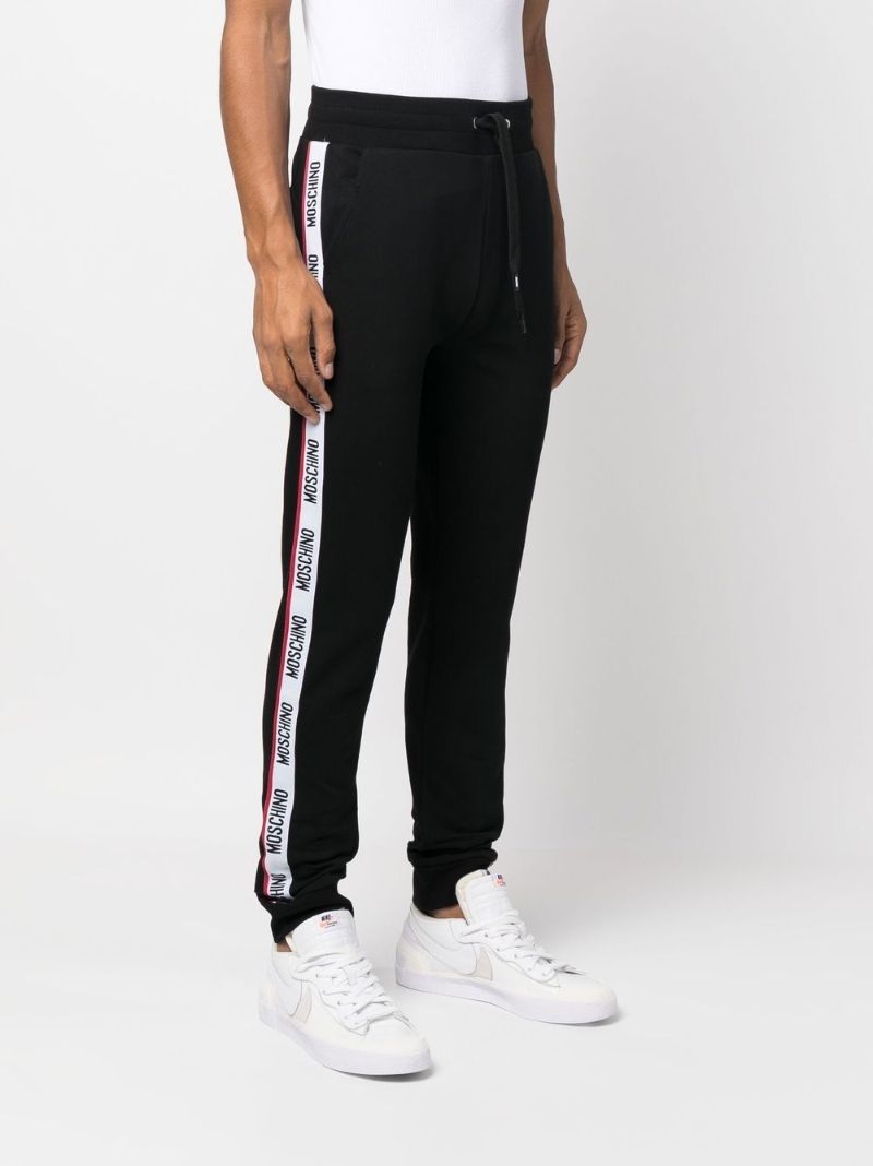 Black Logo Tape Track Pants