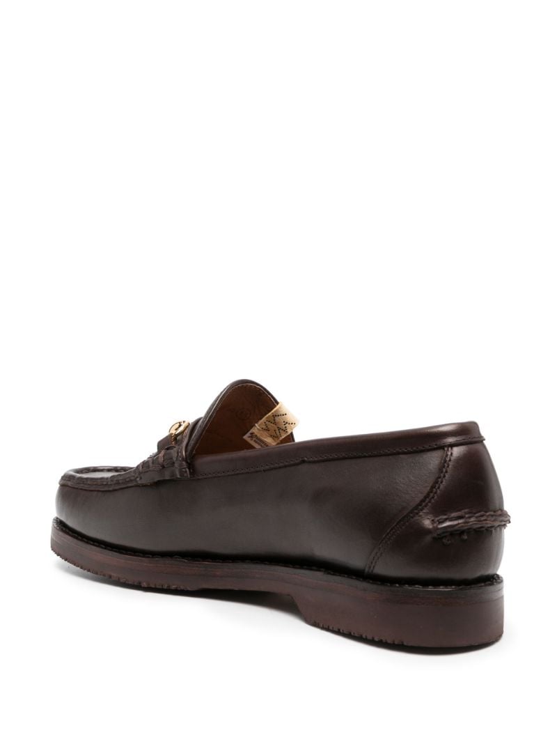 Brown Abarth Leather Loafers