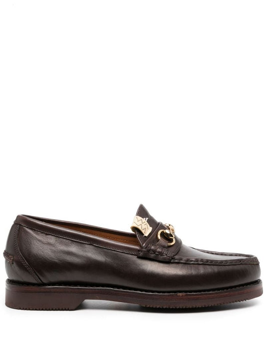 Brown Abarth Leather Loafers