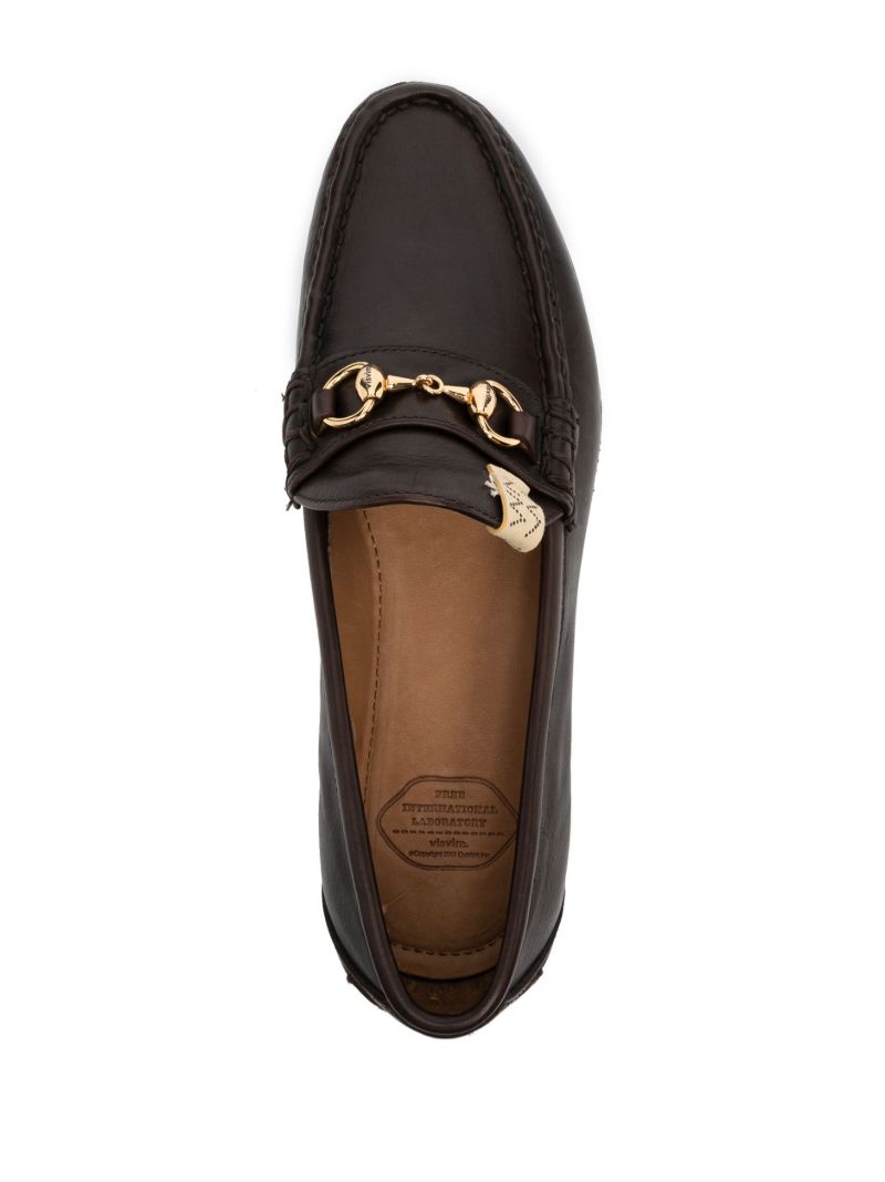Brown Abarth Leather Loafers