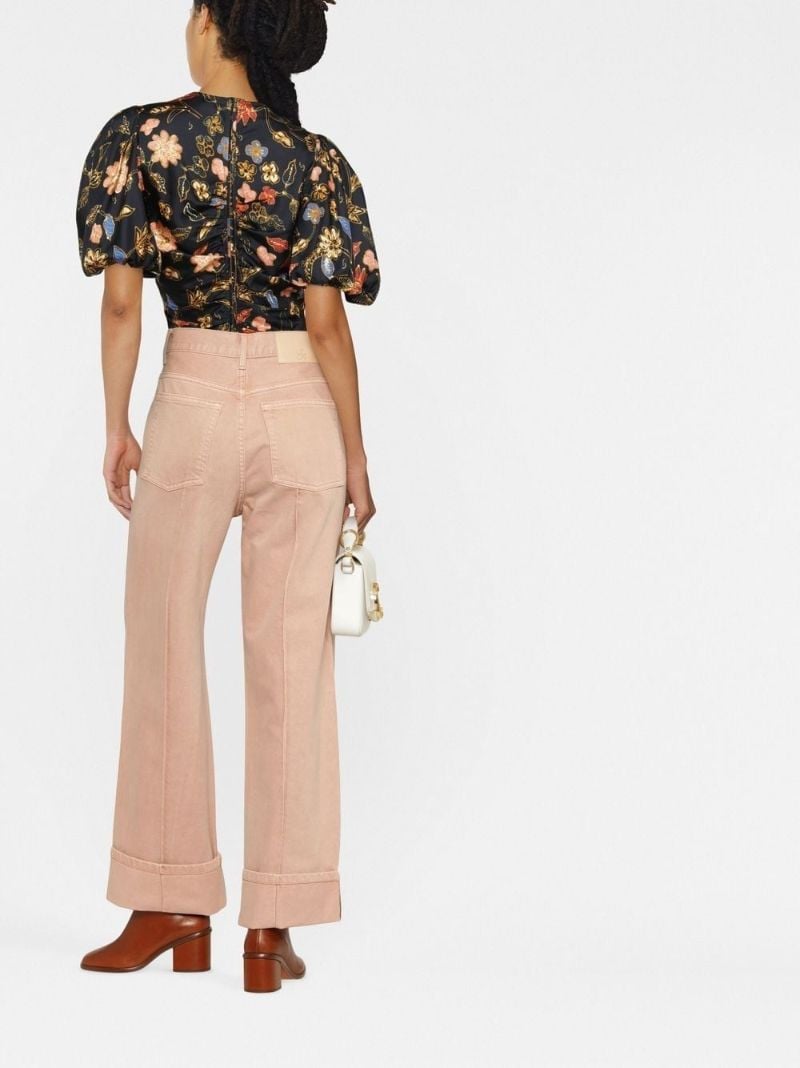 Pink Genevieve Wide Leg Jeans