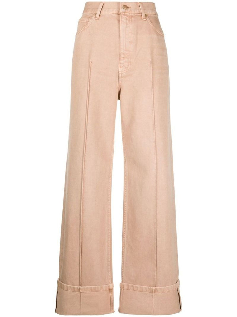 Pink Genevieve Wide Leg Jeans