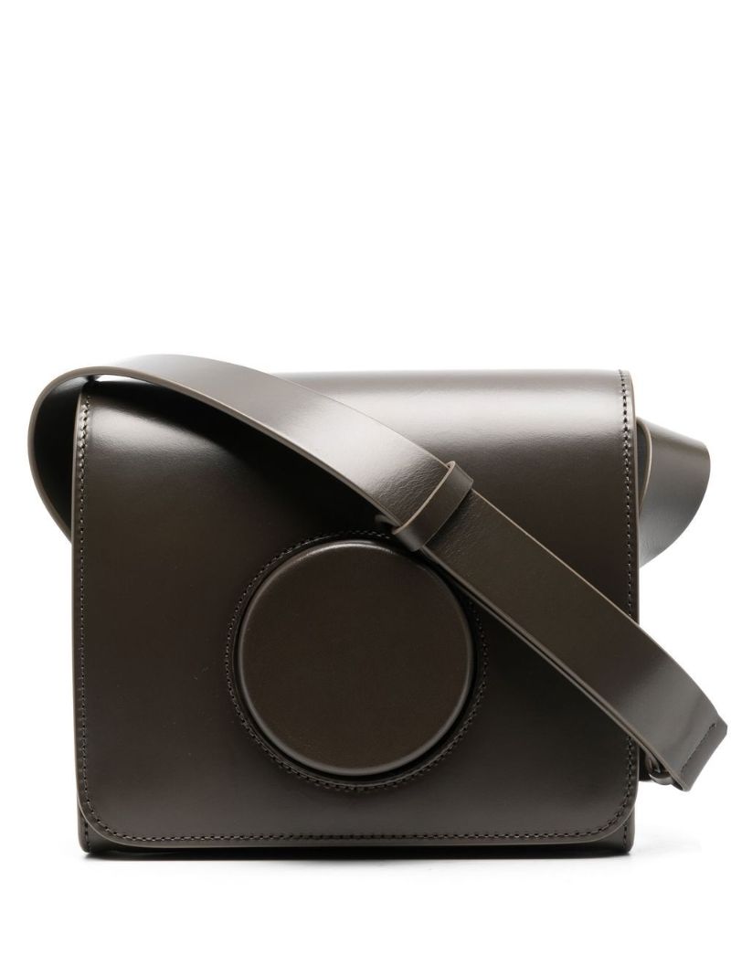 Green Camera Boxy Cross Body Bag