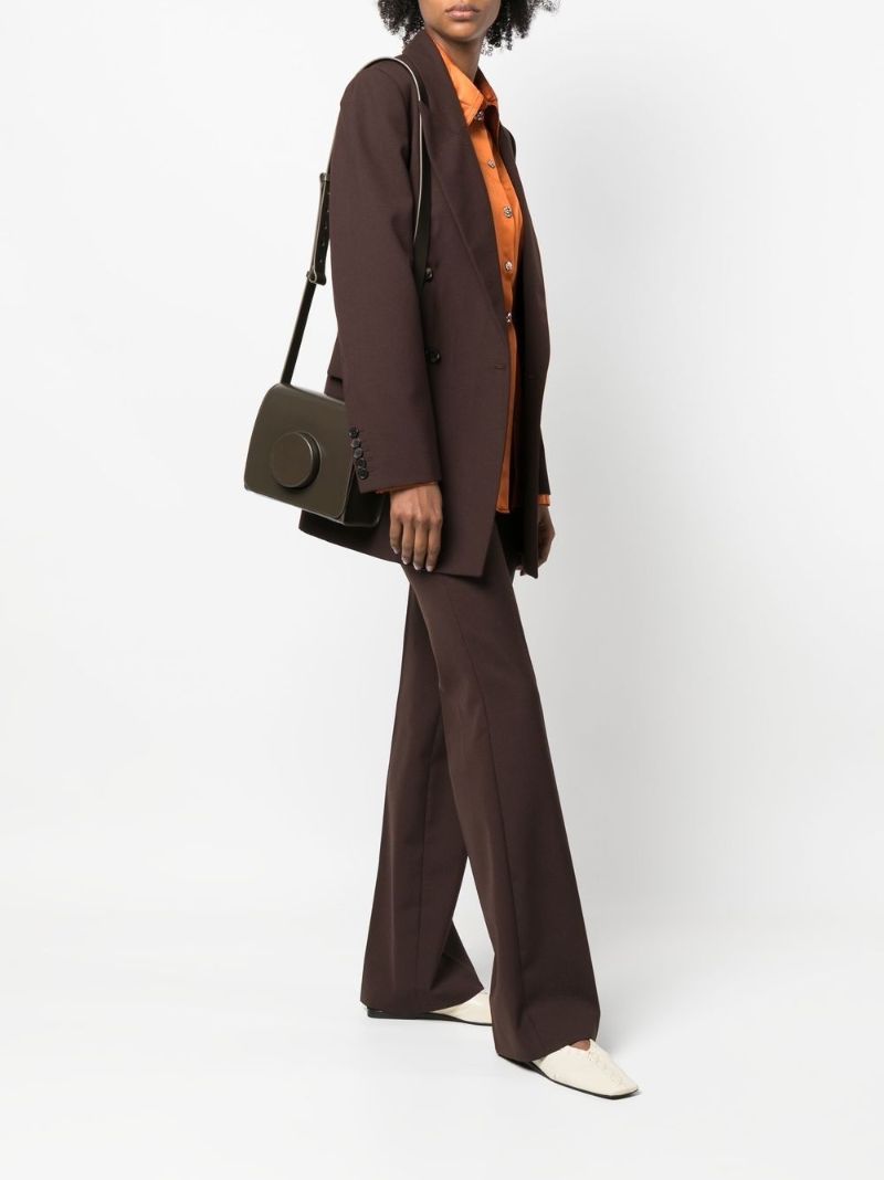 Green Camera Boxy Cross Body Bag