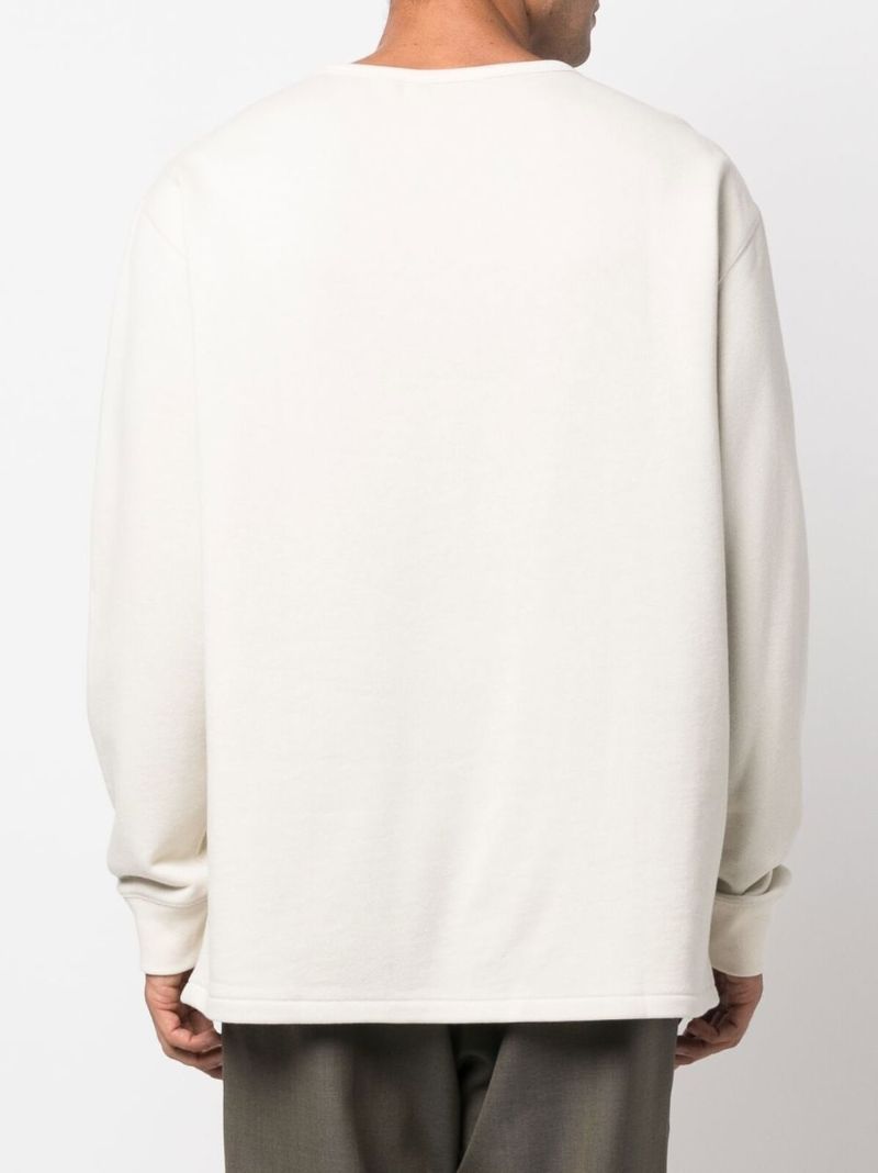 Neutral Dropped Shoulder Sweater