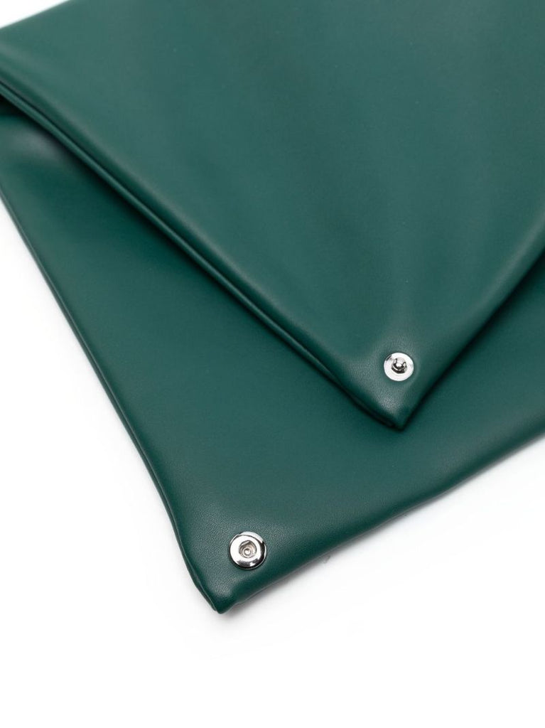 Green Japanese Leather Tote Bag