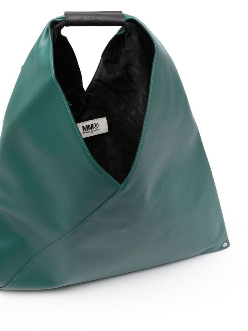 Green Japanese Leather Tote Bag