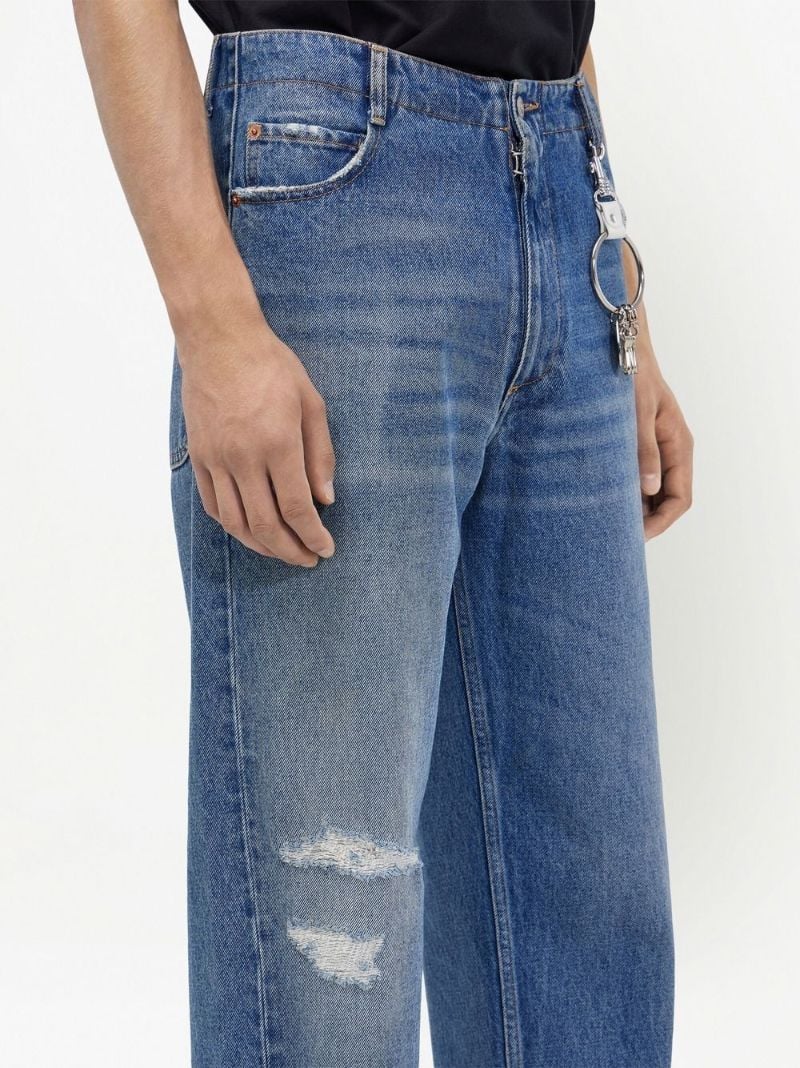 Blue Keyring Straight Leg Jeans