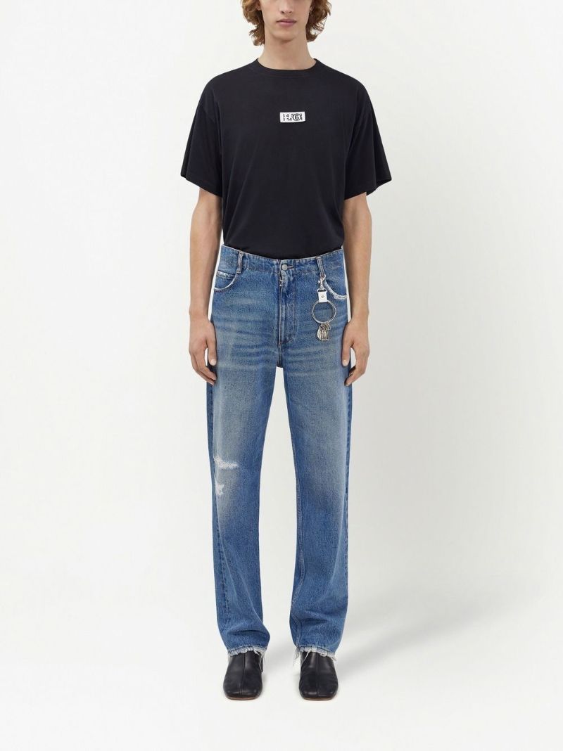 Blue Keyring Straight Leg Jeans