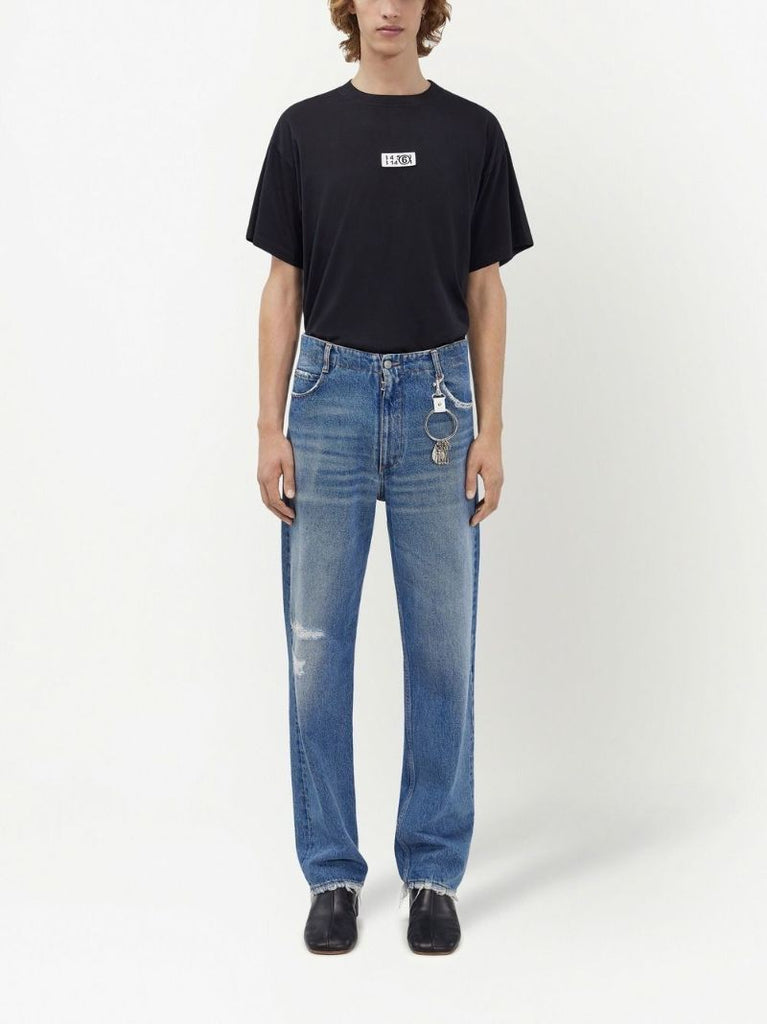 Blue Keyring Straight Leg Jeans