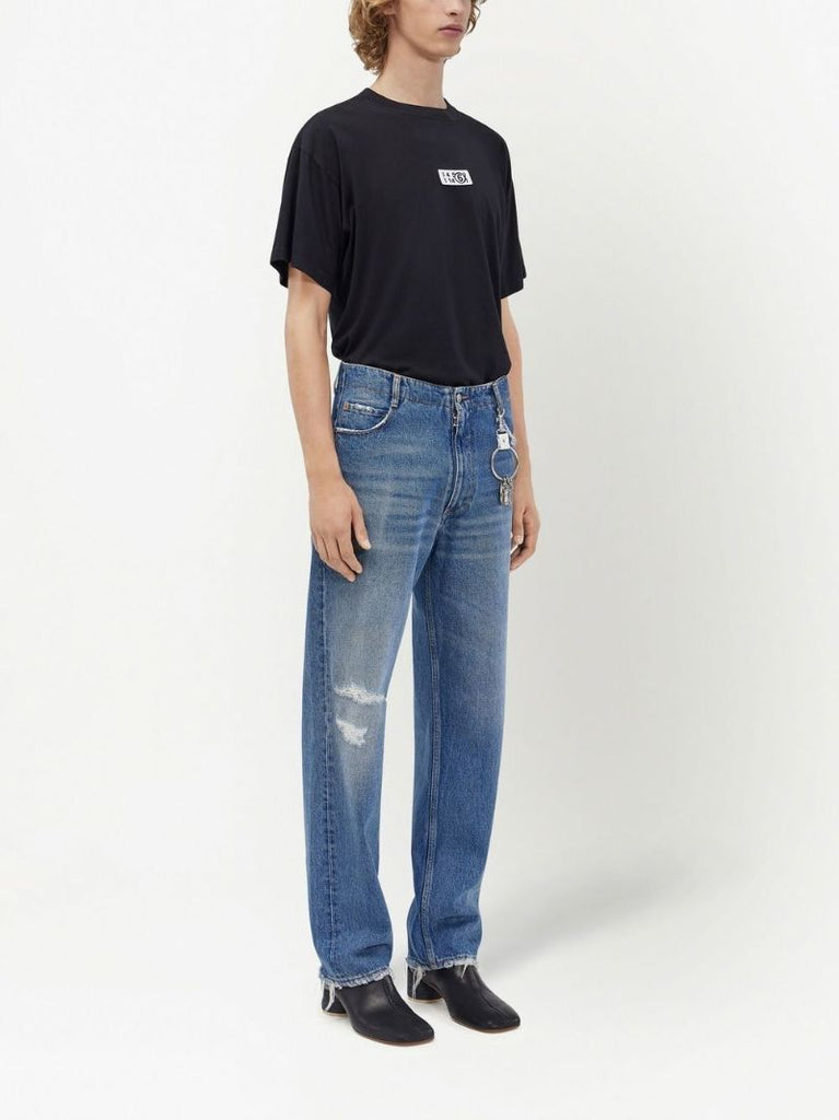 Blue Keyring Straight Leg Jeans