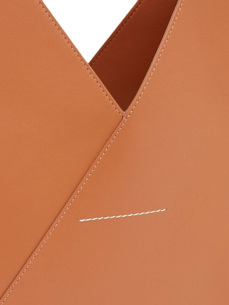 Brown Japanese Leather Tote Bag