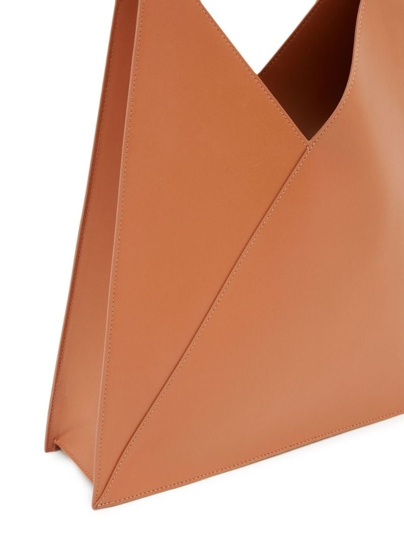 Brown Japanese Leather Tote Bag