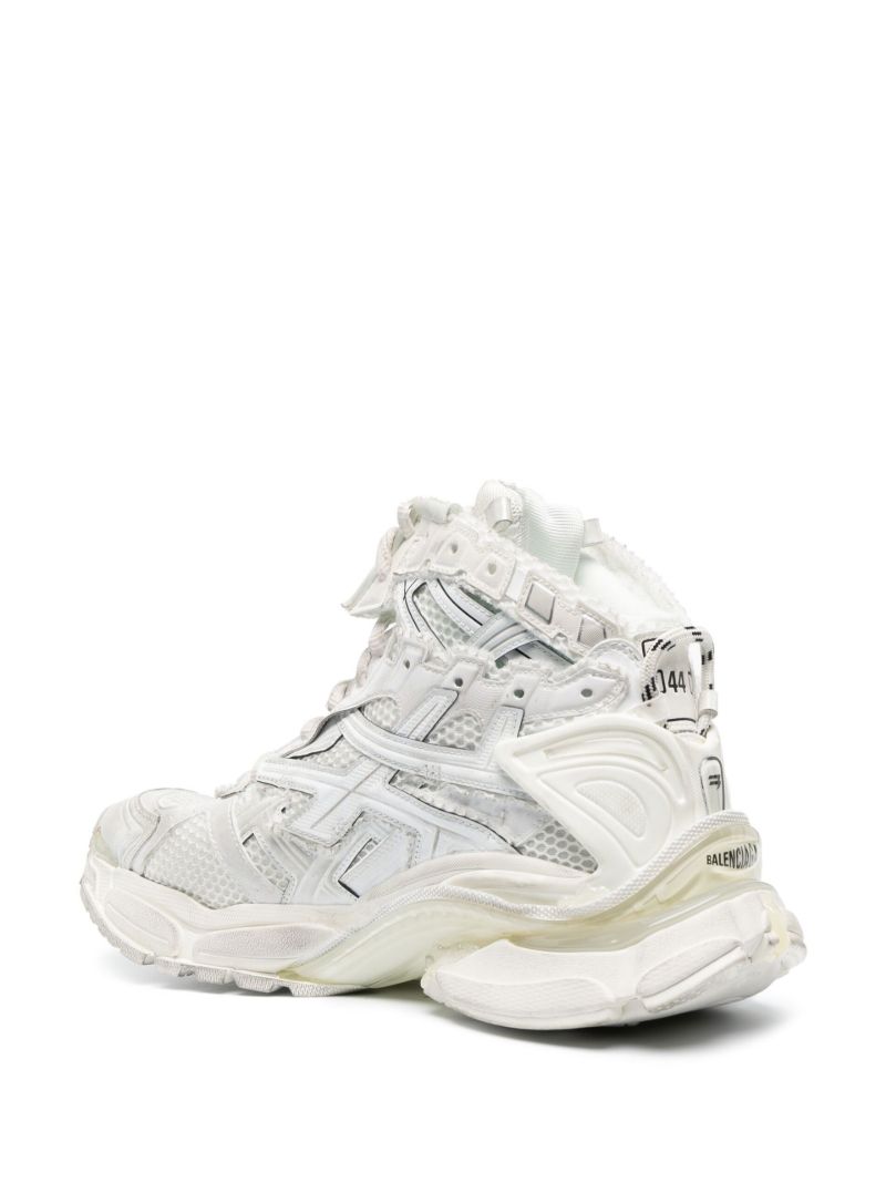 White Runner High-top Sneakers