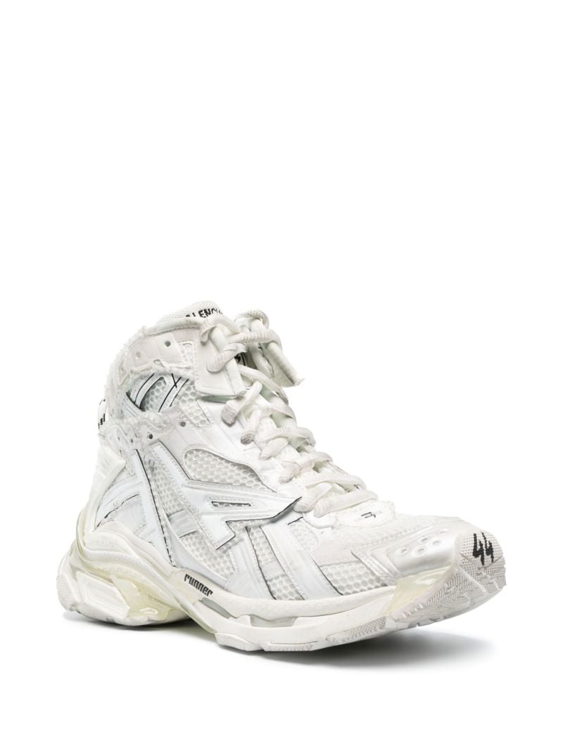 White Runner High-top Sneakers