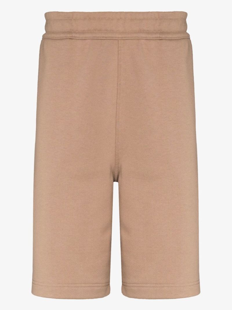 Neutral Logo Print Cotton Track Shorts
