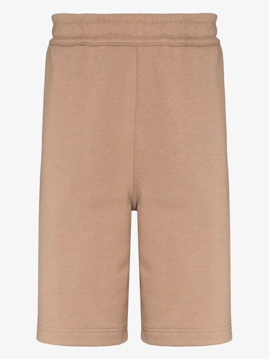Neutral Logo Print Cotton Track Shorts
