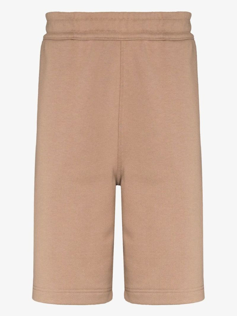 Neutral Logo Print Cotton Track Shorts