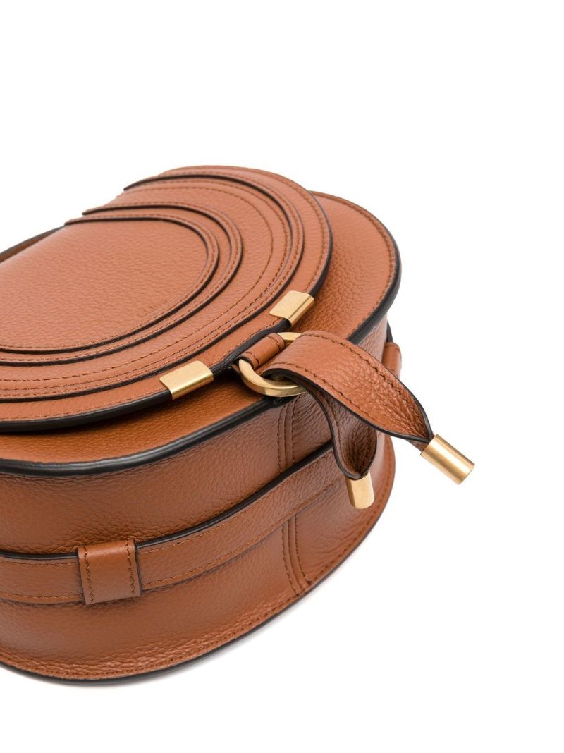 Brown  Marcie Leather Cross Body Bag