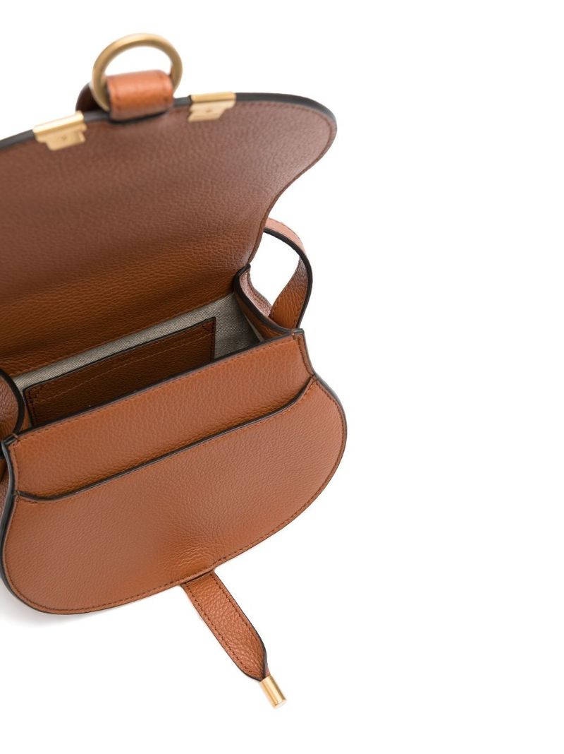 Brown  Marcie Leather Cross Body Bag
