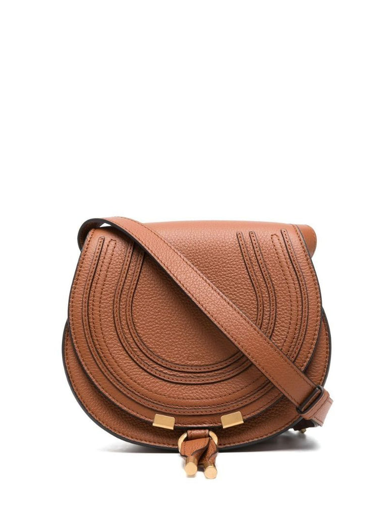 Brown  Marcie Leather Cross Body Bag