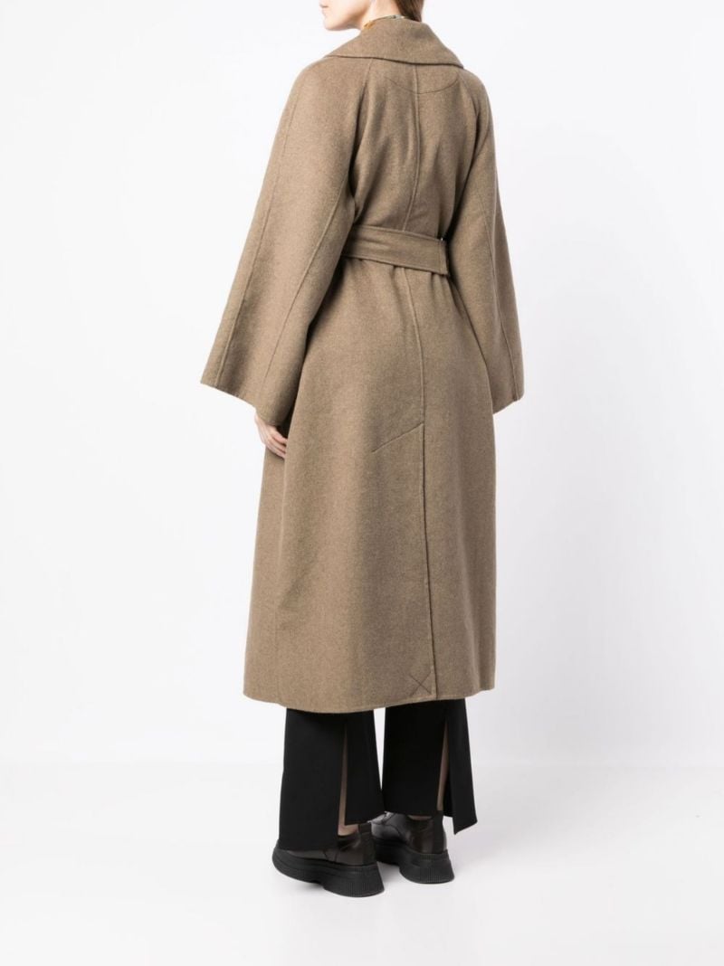 Brown Oversized Midi Coat