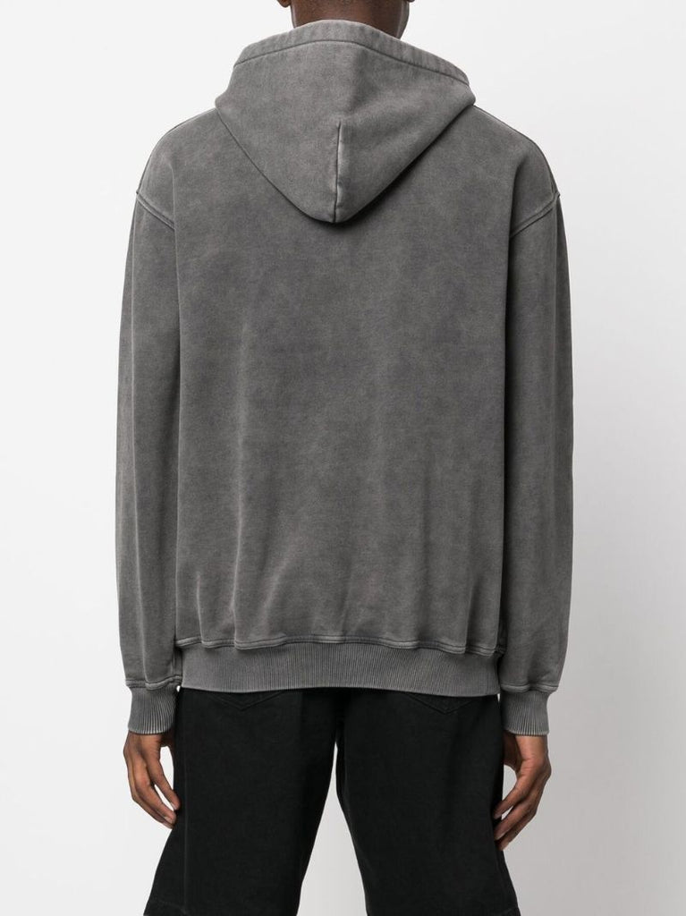Grey Shark Print Hoodie
