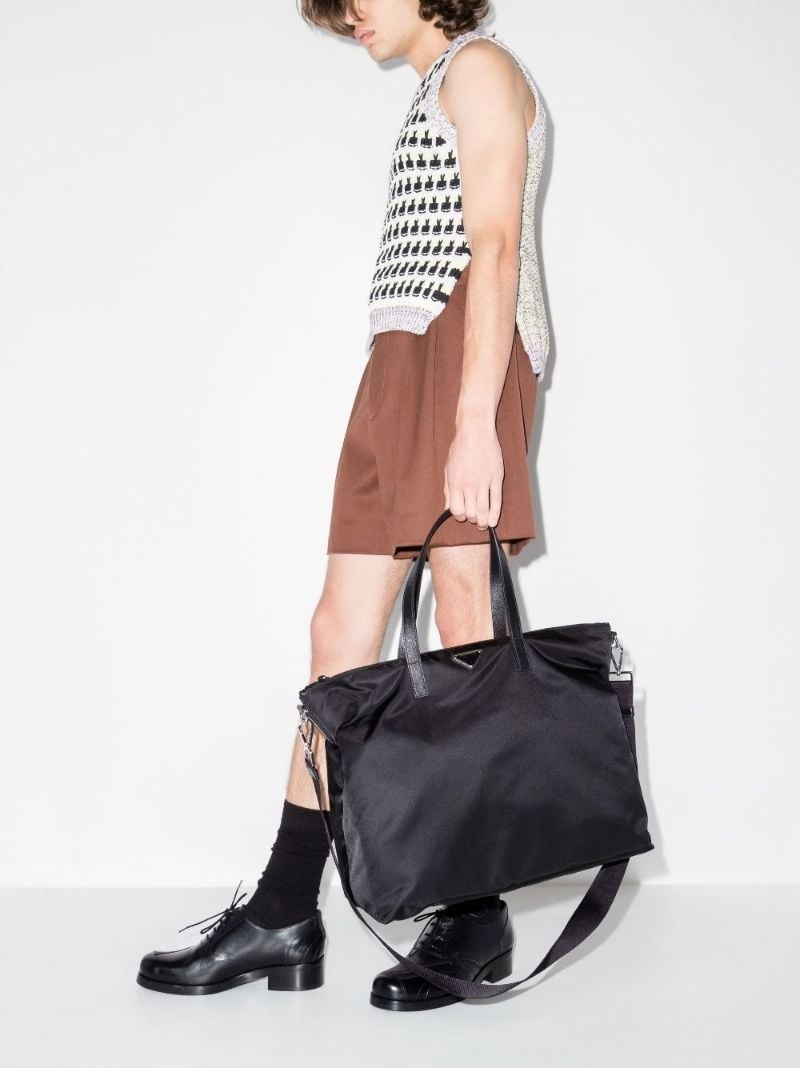 Black Re-nylon Core Tote Bag