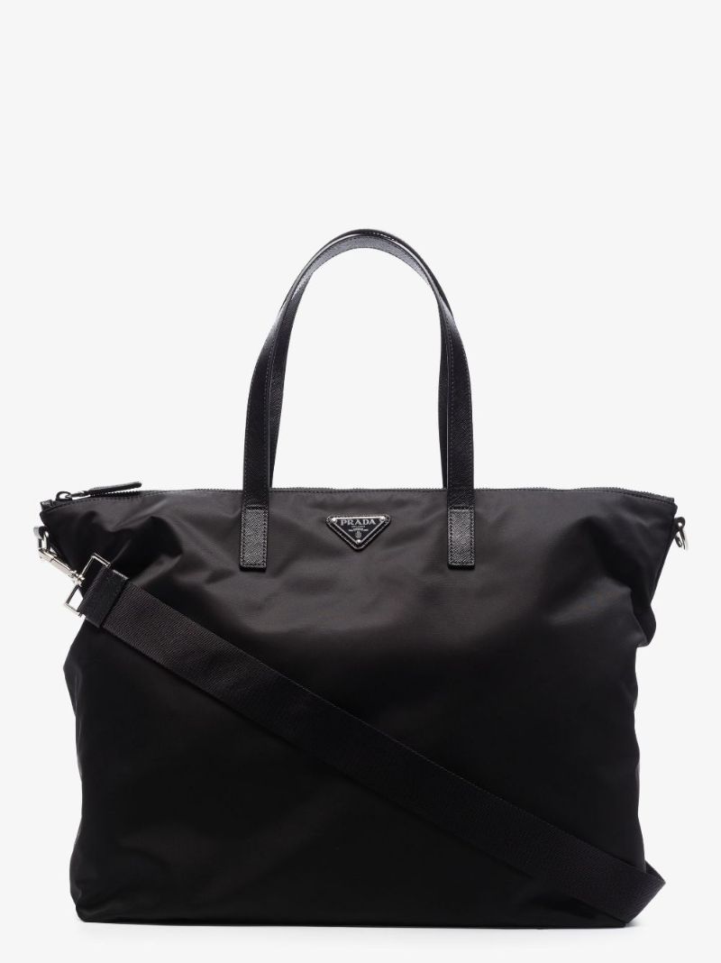 Black Re-nylon Core Tote Bag