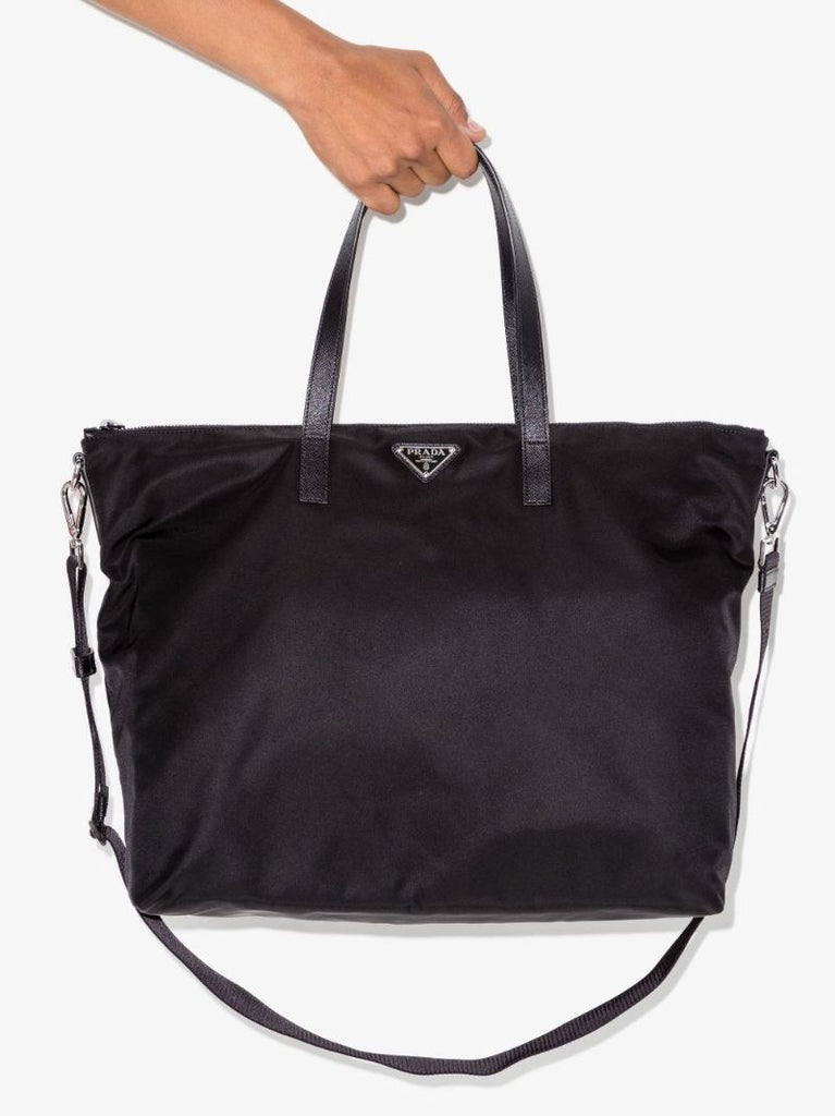 Black Re-nylon Core Tote Bag