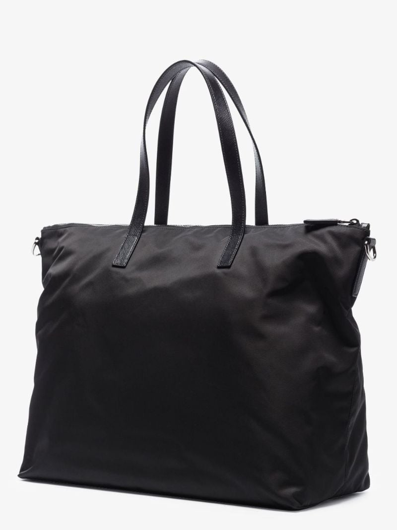 Black Re-nylon Core Tote Bag