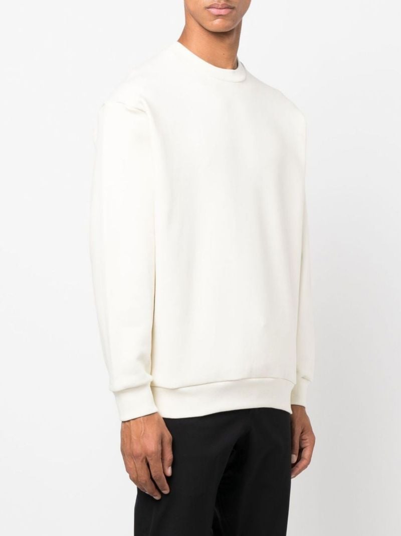 White Cotton Sweatshirt