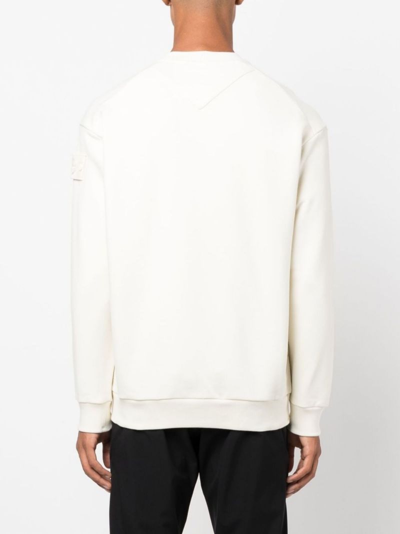 White Cotton Sweatshirt