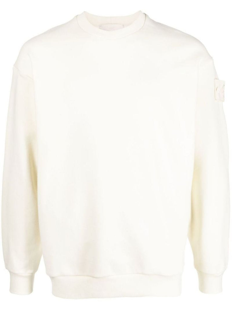White Cotton Sweatshirt