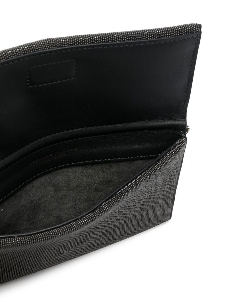 Black Crystal-embellished Cross Body Bag