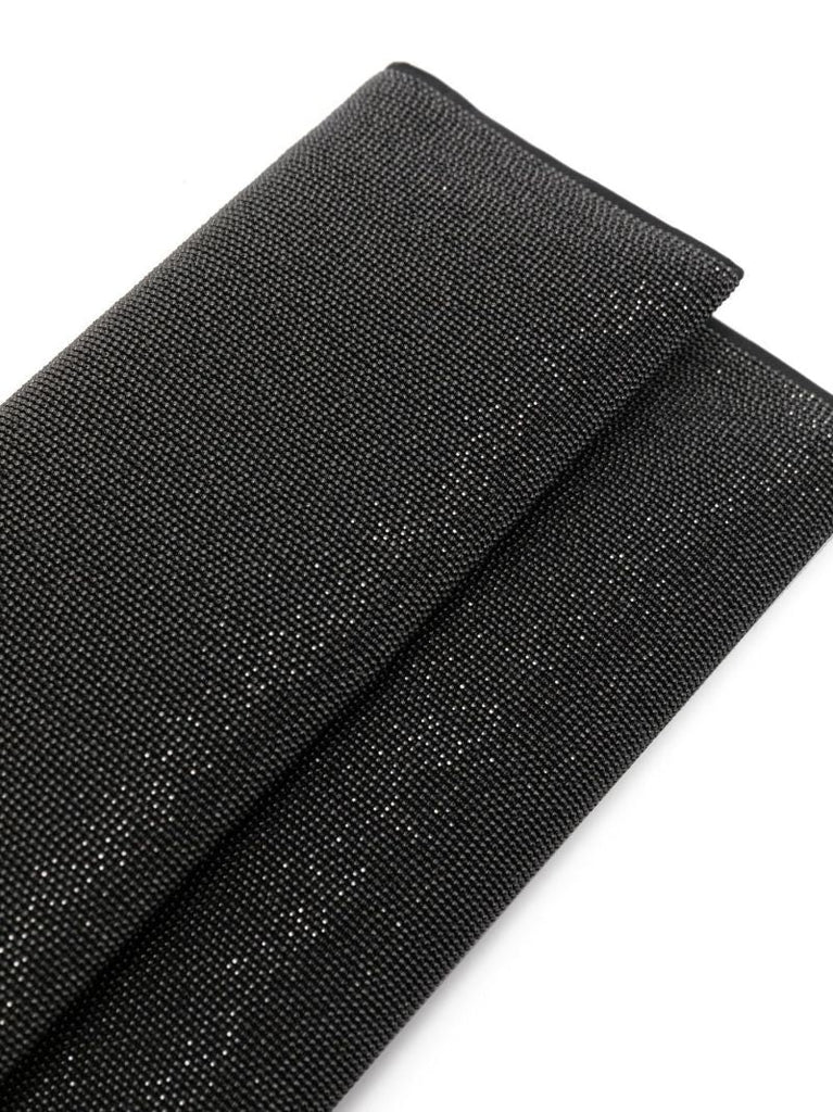 Black Crystal-embellished Cross Body Bag